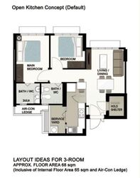 Blk 112B Alkaff Oasis (Toa Payoh), HDB 3 Rooms #616579601